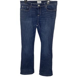 Aeropostale Chelsea Bootcut Jeans Low Rise Dark Wash Denim Womens Sz 11 12 Blue
